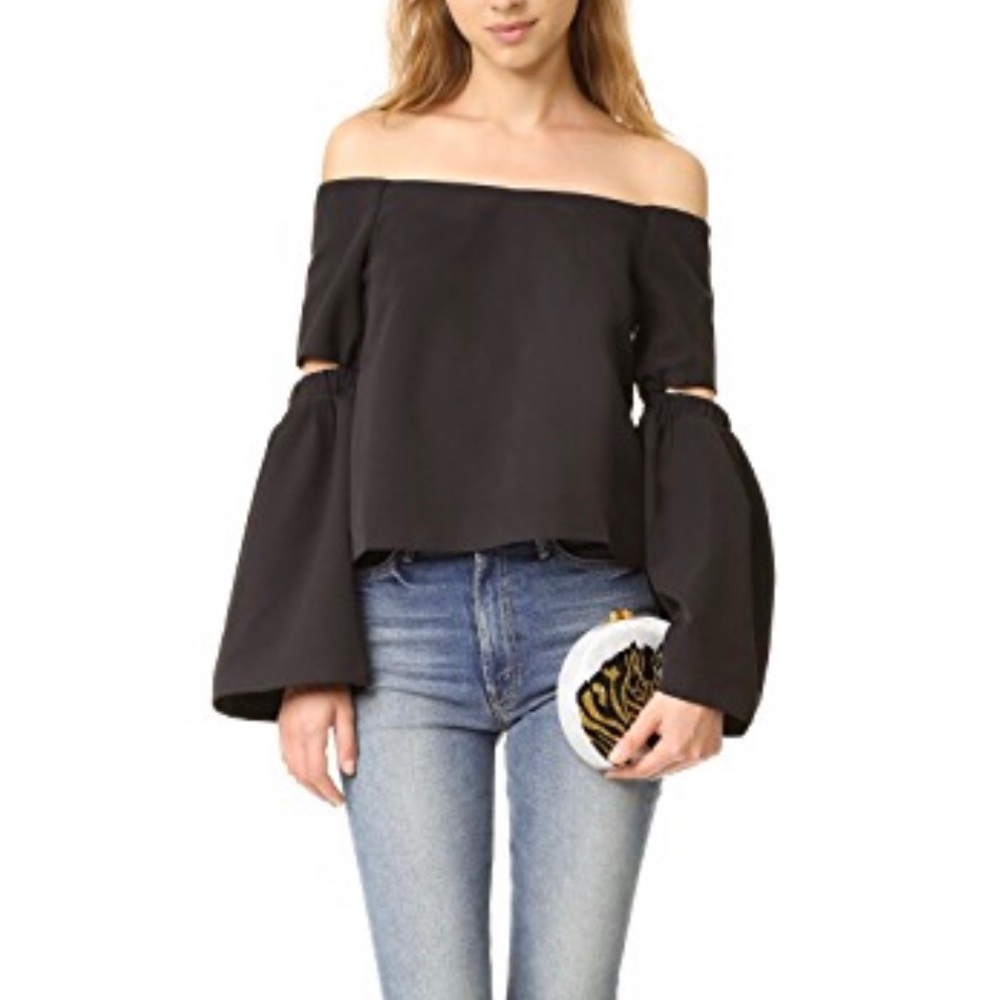NWT Shopbop re:named Off the Shoulder Cut Out Top
